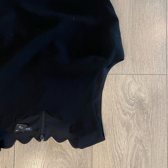 Scallop Black Dress | Club Monaco - Picture 3 of 5